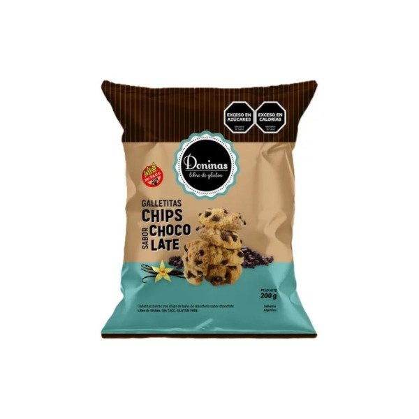 Producto - Galletas con chips de chocolate  - DONINAS - SIN TACC