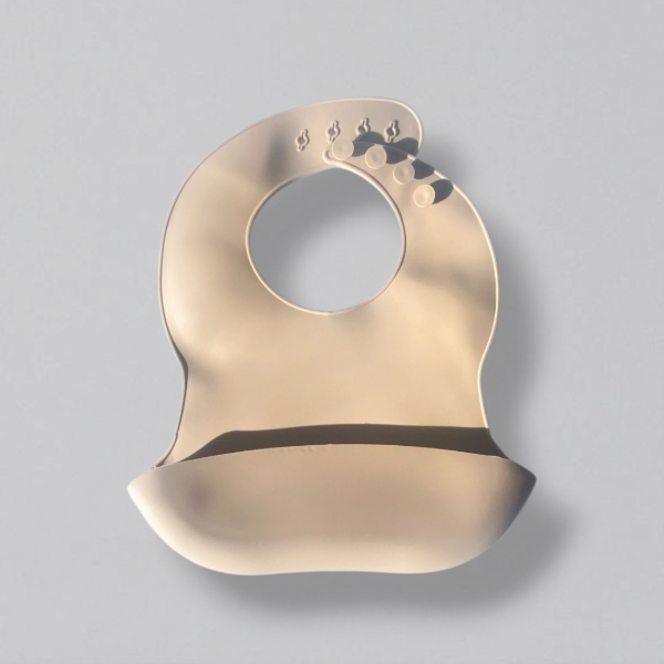 Producto - Babero de silicona beige