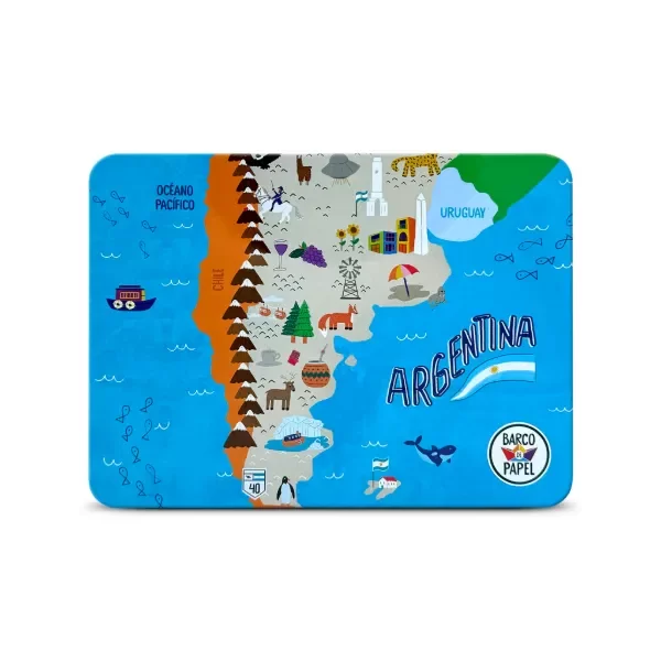 Producto - Argentina - Rompecabezas de 48 piezas en lata