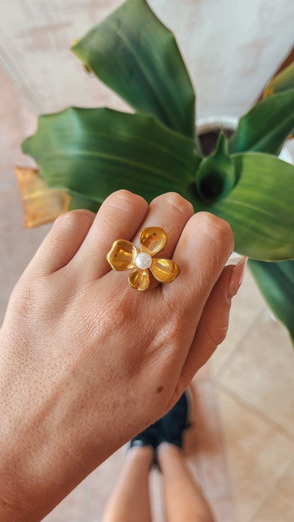 Producto - Anillo Flower Pearl