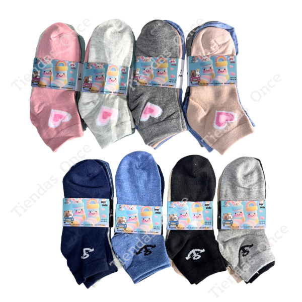 Producto - Soquetes de niños economicos - Por 24 pares