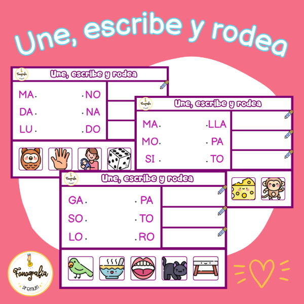 Producto - Une, escribe y rodea