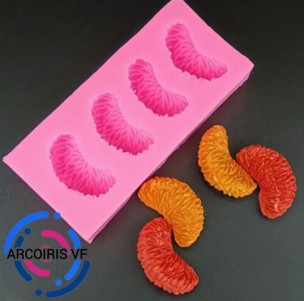 Producto - Molde 4 gajos de mandarinas