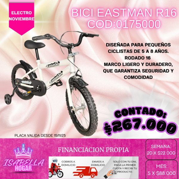 Producto - BICI EASTMAN R16 COD:0175000