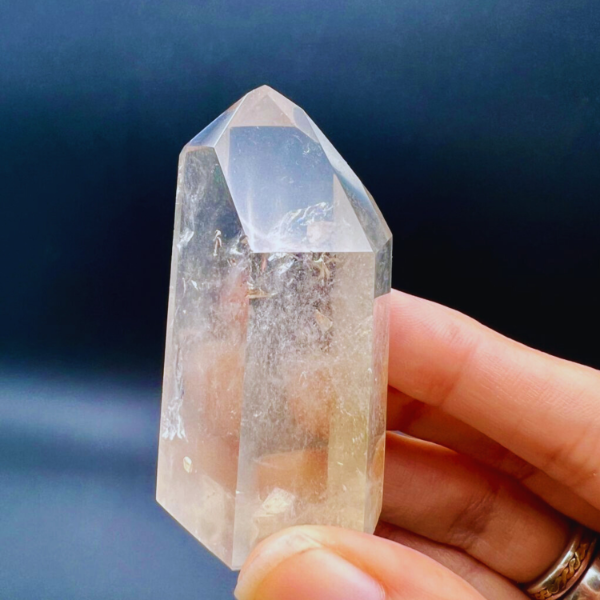 Producto - Punta Facetada Maestra Cuarzo cristal fume- 01
