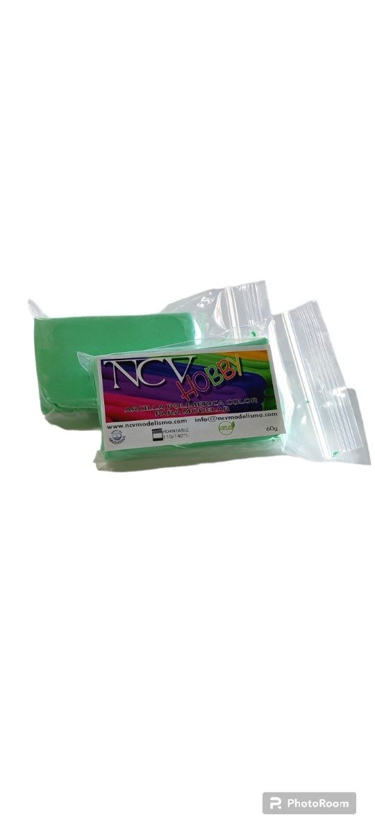 Producto - Arcilla polimérica verde agua  60 gr - 1