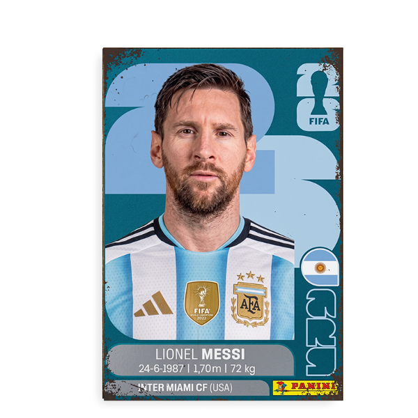 Producto - Chapa retro Mundial 2026 Messi (SPO/109)