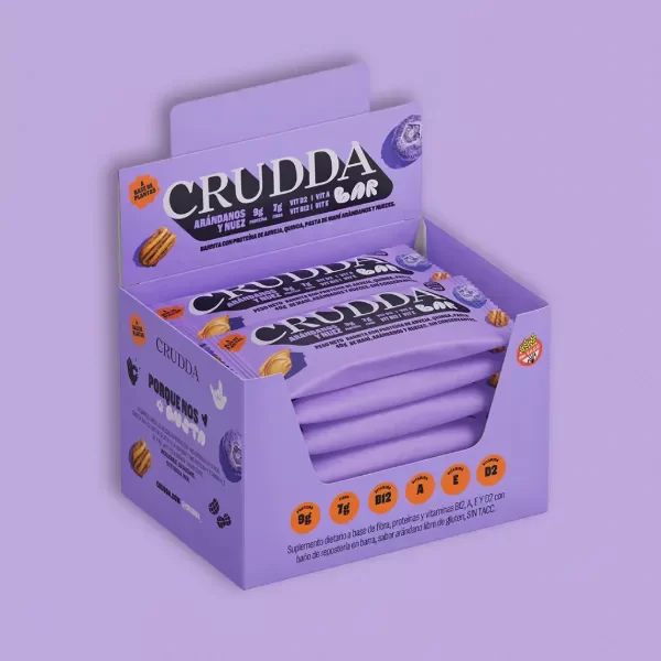 Producto - BARRAS CRUDDA PROTEICA ARANDANOS X 40 GRS X 10UNI