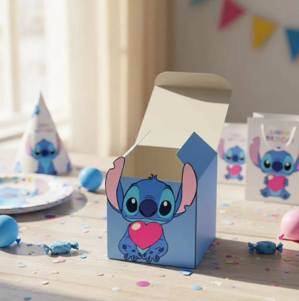 Producto - Caja Cubo Imprimible Stitch Editable - 2
