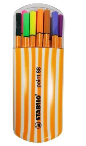 Producto - MICROFIBRA STABILO POINT 88 ZEBRA X20U. 15 + 5 NEON