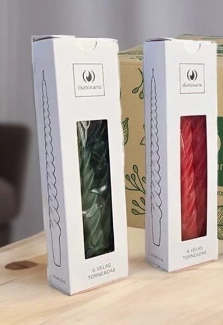 Producto - VELA TORNEADA 20 CM CAJA X 6 UNI