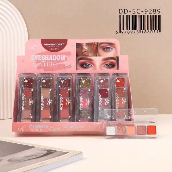 Producto - SOMBRAS PARA OJOS 5COLORES SEVENCOOL OTRO OJOS CEJAS