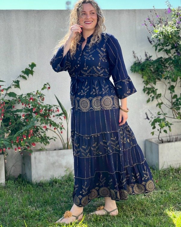 Producto - Camisero Bordado Azul L XL