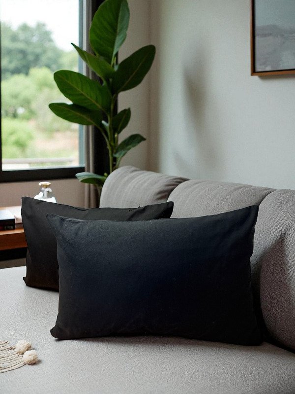 Producto - Almohadon Amber negro 40x60 cm - Fundas desde 20.000