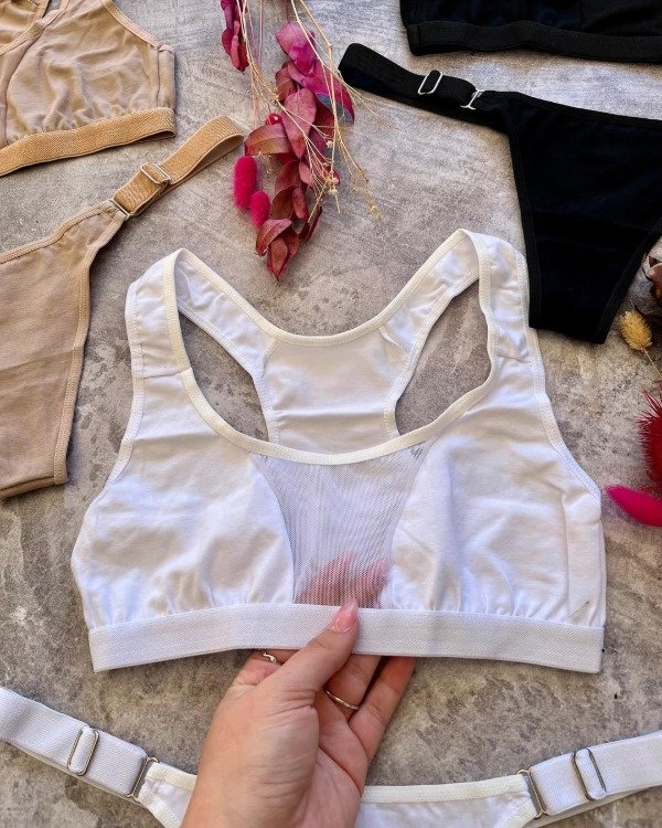 Producto - CONJUNTO ALGODÓN Y TRANSPARENCIA