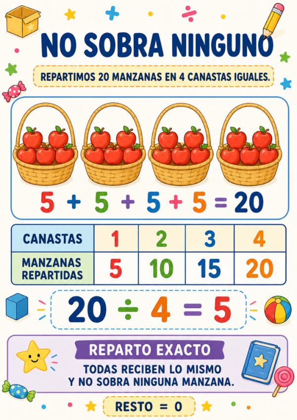 Producto - REPARTIMOS CON TABLAS: Divisiones exactas con apoyo visual - 2