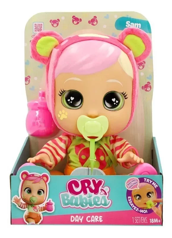 Producto - Muñeca Cry Babies Sam 32cm Day Care Bebes Llorones