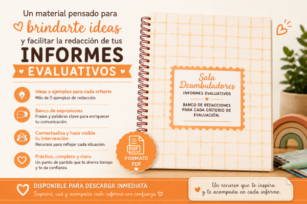 Producto - Banco de frases para Informes evaluativos- Sala Deambuladores. - 3