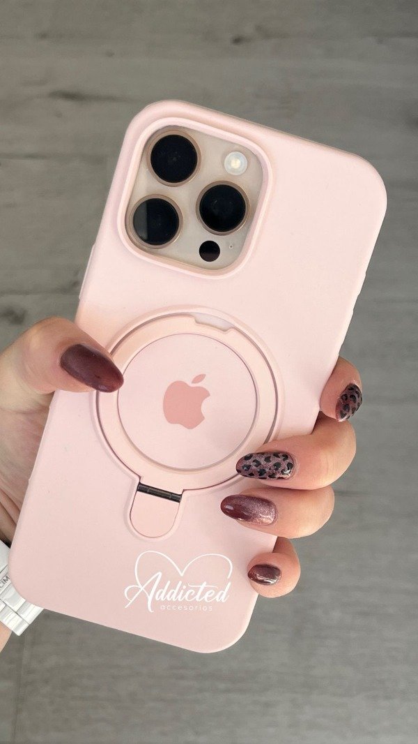 Producto - Silicone case soporte magsafe rosa