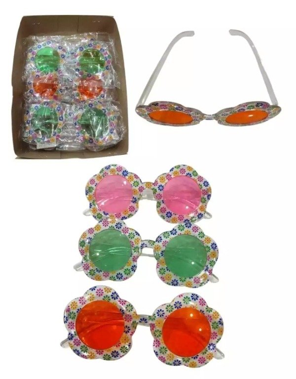 Producto - Lentes Flor Acrílico x 10