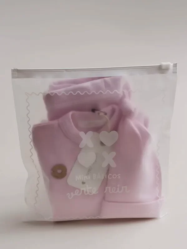 Producto - Ajuar cruzado pima Rosa bebé - 2