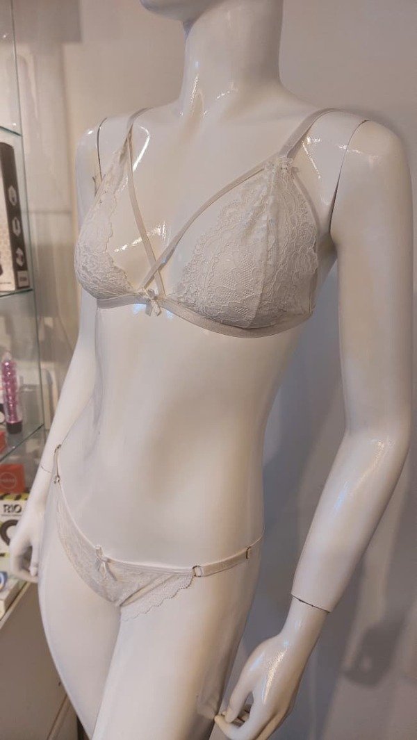 Producto - Conjunto con tiras cruzadas Blanco - 4
