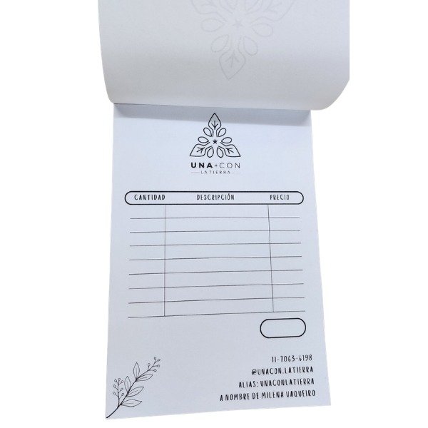 Producto - Block, recetario o comanda - 1