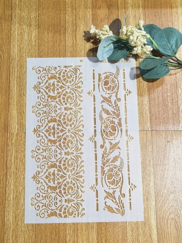 Producto - St 5285 de 20x30 cm Stencil Puntilla