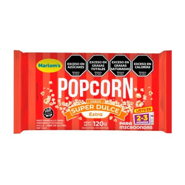 Producto - Popcorn sabor Super Dulce Extra x 120g MARLOMS
