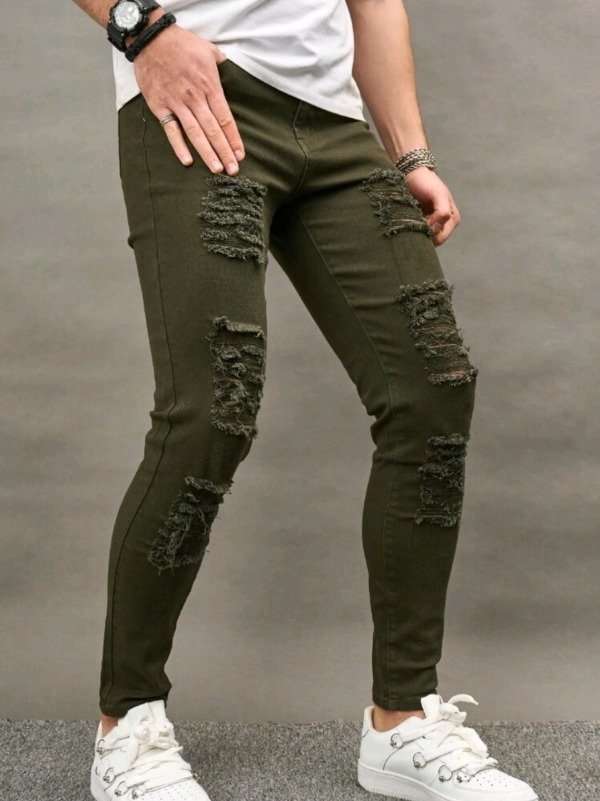 Producto - Pantalon jean leng verde - 3