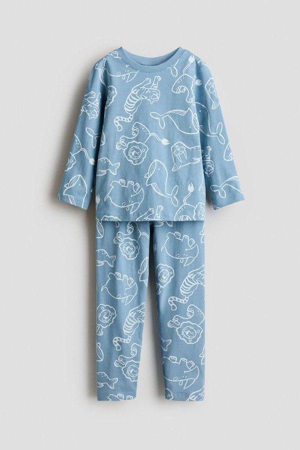 Producto - Pijama HyM animales celeste niño - 0