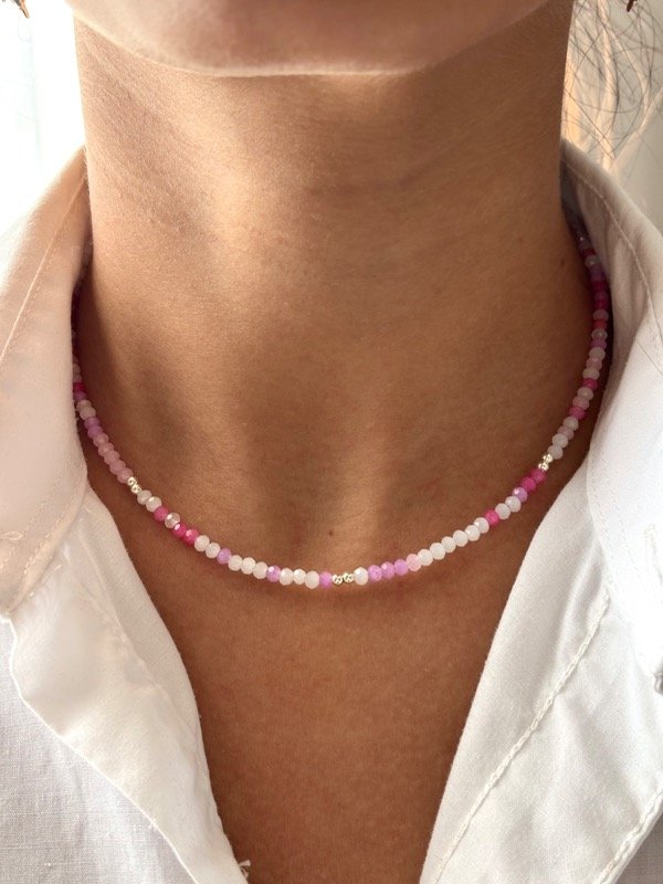 Producto - Gargantilla cristal pink