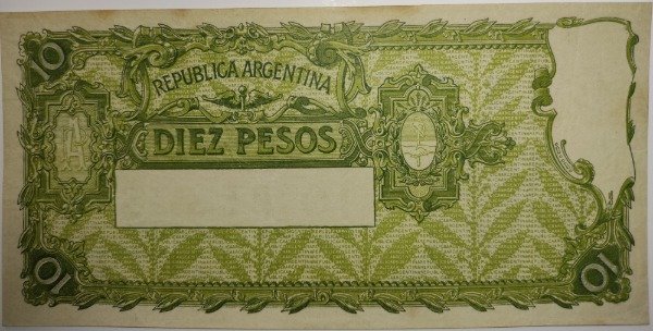 Producto - Billete argentina caja de conversión 10 pesos año 1924 B 1623 Col 372a p#245a XF - 1