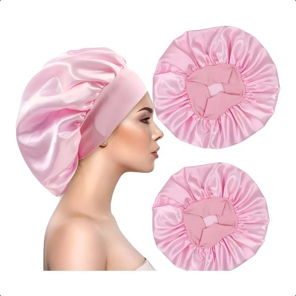 Gorro de satén con elástico ancho