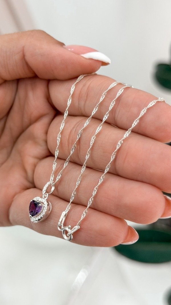 Producto - Conjunto corazon morado