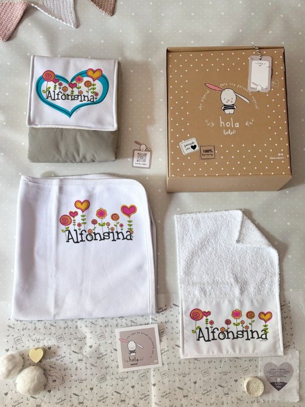 Producto - Cajita "A pasear" - Flores malpintadas