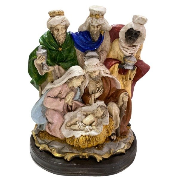 Producto - PESEBRE SAGRADA FAMILIA CON LOS REYES MAGOS - YESO