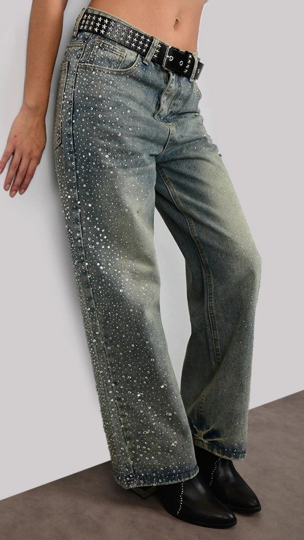 Producto - Jean Rebel Side Strass