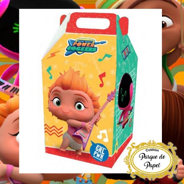 Producto - Cajita Golosinas Mini Beat Power Rockers (6 u.)