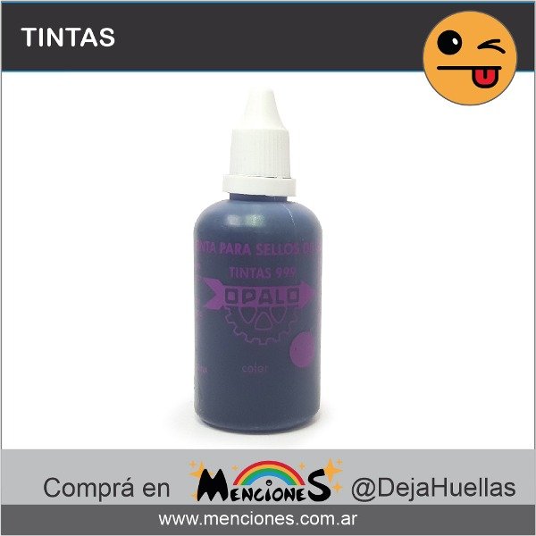 Producto - Tinta Al Agua Para Sellos de goma o metal, Ópalo 999, 25cc, Violeta