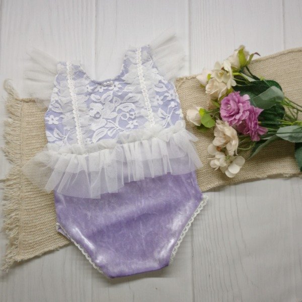 Producto - Body Lila volados 6-11m