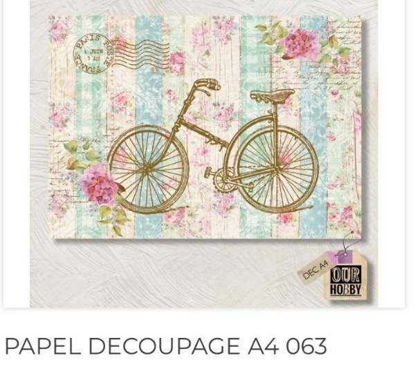 Producto - Papel decoupage A4 063