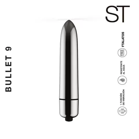 Producto - SEX THERAPY - BULLET 9 SILVER