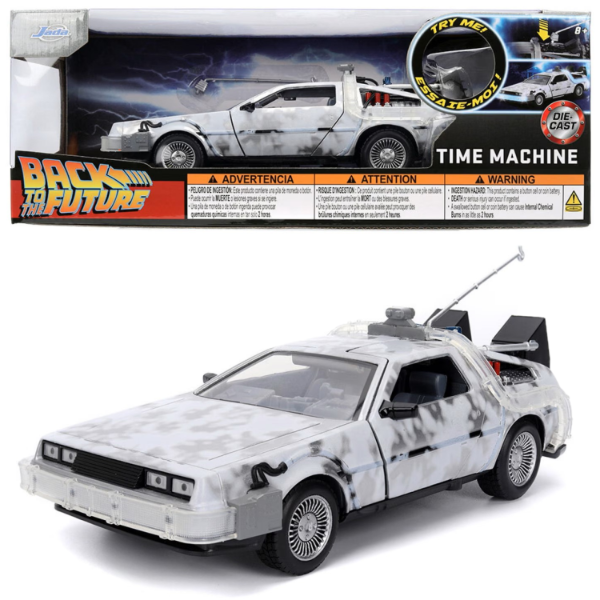 Producto - Back To The Future Time Machine Delorean Frost Con Luz 1:24 Jada Toys