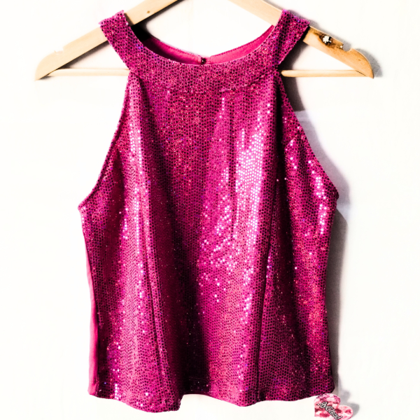 Producto - Musculosa Lentejuelas cuello Americano