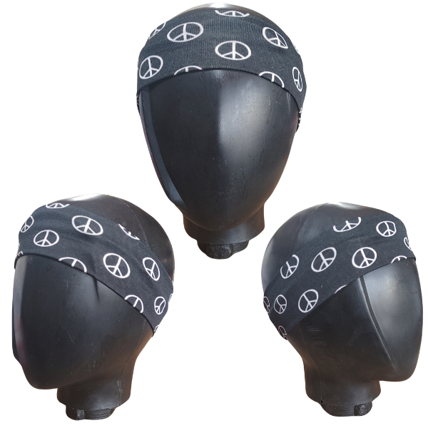 Producto - Vincha Bandana Algodon Y Spandex Simbolo De La Paz Mujer - 7