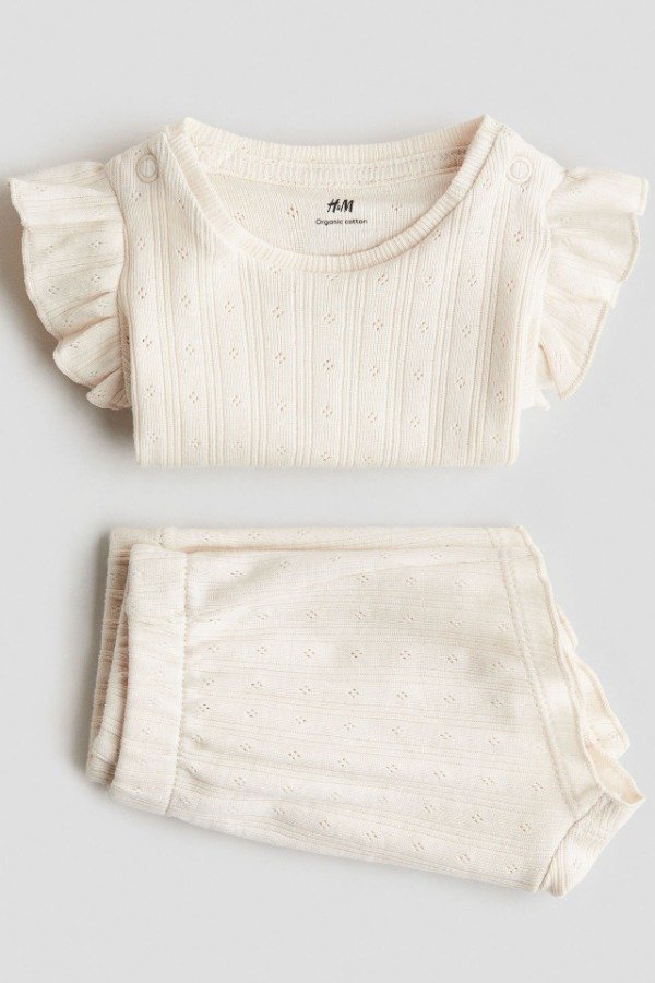 Producto - Conjunto HyM rosa volados beba - 1