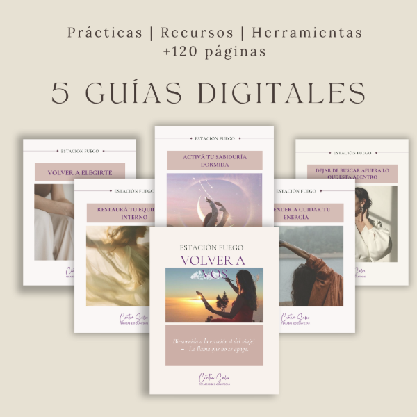 Producto - Reconectá con tu fuego interno -  Pack 5 Guías Digitales Esenciales