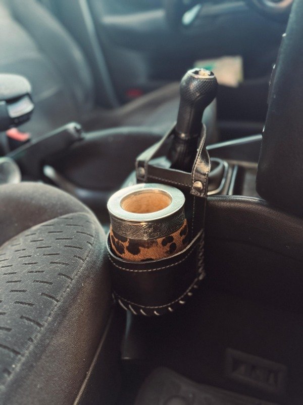Producto - Porta Mate Cuero para Auto