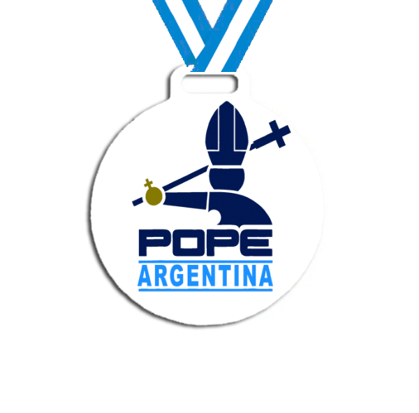 Producto - Medalla Plastica Personalizada visita Papa León XIV #18 - 2